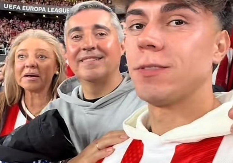 El homenaje de un aficionado del Real Madrid a su abuelo athleticzale fallecido